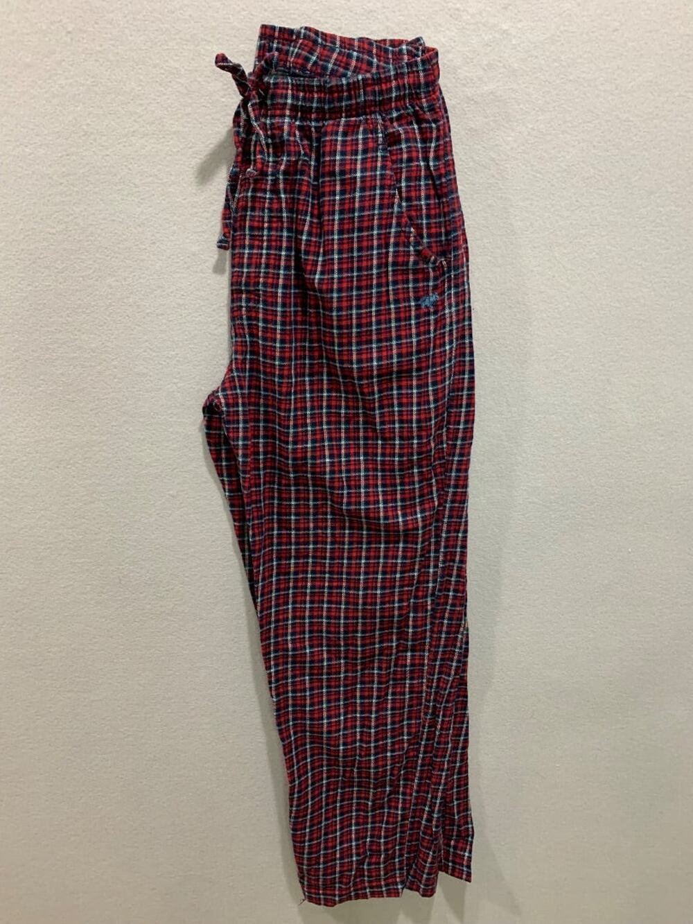 Medium‎ Woolrich Mens Flannel Pajama Pants Cotton Red Plaid Elastic Drawstring